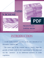 Credit Authorizatio N Scheme: Presented By:-Sheenu Arora