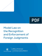 D16227 1 GPD ROL Model Law Rec Enf Foreign Judgements