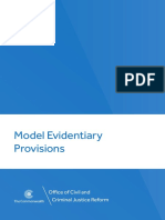 Model Evidentiary Provisions: O Ce of Civil and Criminal Justice Reform