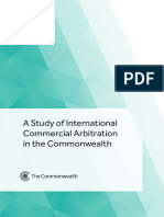 A Study of International Commercial Arbitration in The Commonwealth