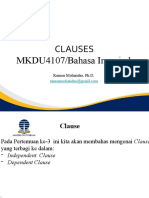 Clauses MKDU4107/Bahasa Inggris 1: Ramon Mohandas, PH.D