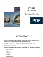CIVE 311 Lecture On Geosynthetics - Civil Engineering Materials