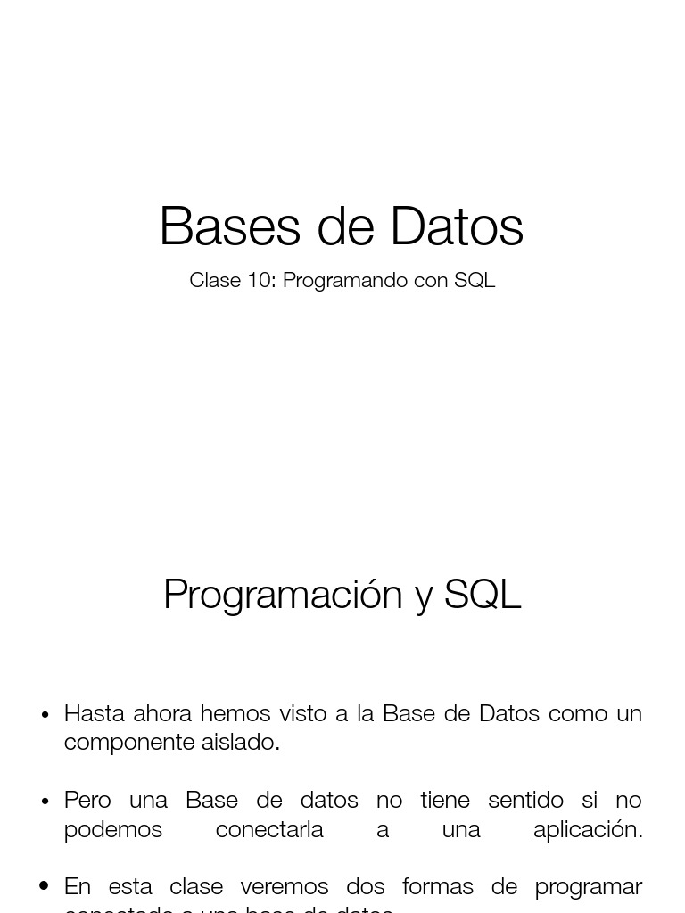 Programación SQL en Python y ORMs | PDF | SQL | Python (lenguaje de ...
