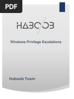 Haboob Team: Windows Privilege Escalations