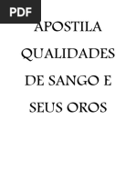 Apostila Qualidades de Sango e Seus Oros