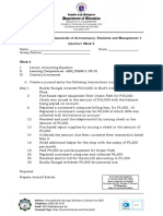 Answer Sheet in Fundamentals of Accountancy, Business and Management 1 Quarter1 Week 6