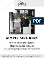 Simple Kids Desk DIY Guide