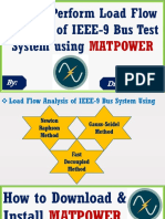 How To Perform The Load Flow Analysis of IEEE 9 Bus System MATPOWER