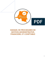 AGRO MAP- Manuel de procédures admnistratives comptables et financières V1