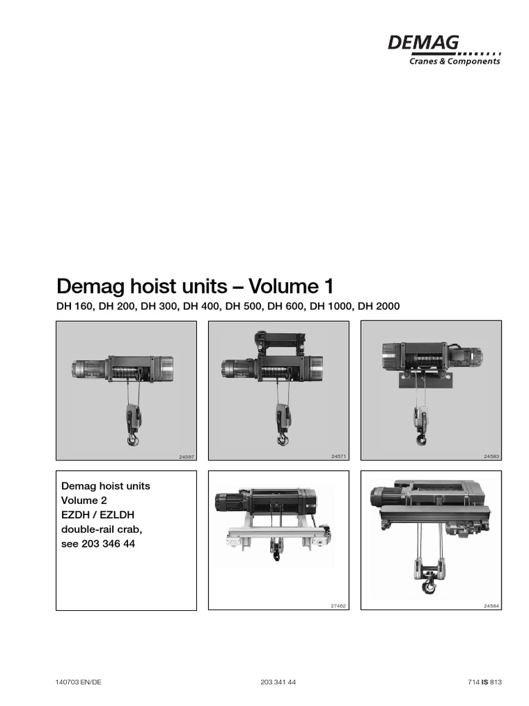 DH Wire Rope Hoists | PDF | Electric Motor | Electrical Engineering
