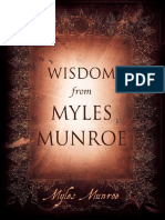 Wisdom From Myles Munroe by Myles Munroe