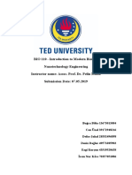 BIO 110 - Introduction To Modern Biology Nanotechnology Engineering Instructor Name: Assoc. Prof. Dr. Pelin Mutlu Submission Date: 07.05.2019