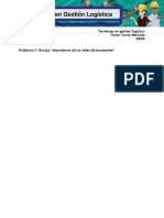 Evidencia 2. Ensayo - Importancia de Las Redes de Transporte