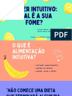 Comer Intuitivo Qual É A Sua Fome