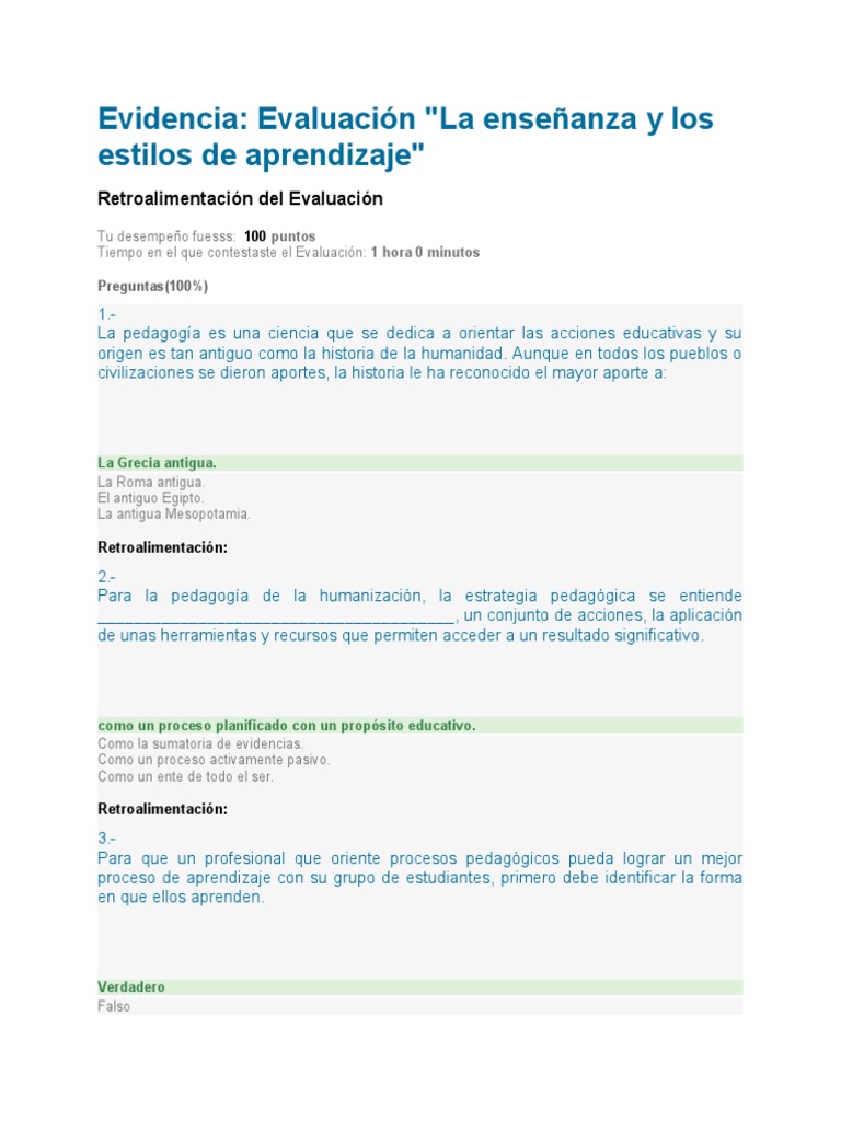 Estilos de Aprendizaje y Gestión Educativa | PDF