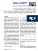 Numerical Study of Wall Shear and Velocities Using A Commercial CFD Code: Some Crucial Aspects To Consider