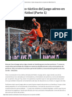 Patrón técnico - táctico del juego aéreo en el portero de fútbol (Parte 1ª)
