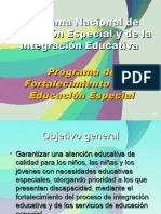 Programa Nacional de Fortalecimiento de la Educación Especial y la Integración Educativa