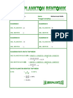 No. Sample: Nama: No. Mesh: Tanggal Sampling: : Bottom 80