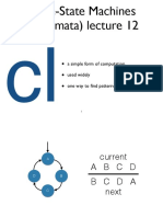 Finite-State Machines (Automata) Lecture 12: A Simple Form of Computation Used Widely One Way To Find Patterns