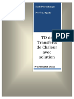 TD de de Transfert de Chaleur Avec Solut