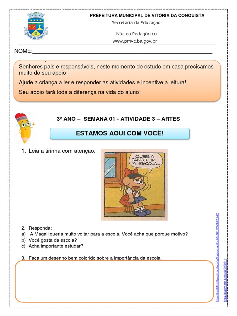 Atividades de Artes para 3º Ano | PDF