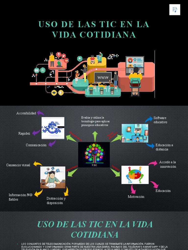 Uso de Las TIC en La Vida Cotidiana | PDF | Tecnología de información y ...