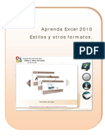 Aprenda Excel 2010 Estilos y Otros Formatos