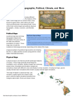 Types of Maps: Topographic, Political, Climate, and More