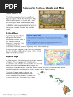 Types of Maps: Topographic, Political, Climate, and More