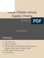 Value Chains Versus Supply Chains: Ichitean Liliana-Adina SEM Master