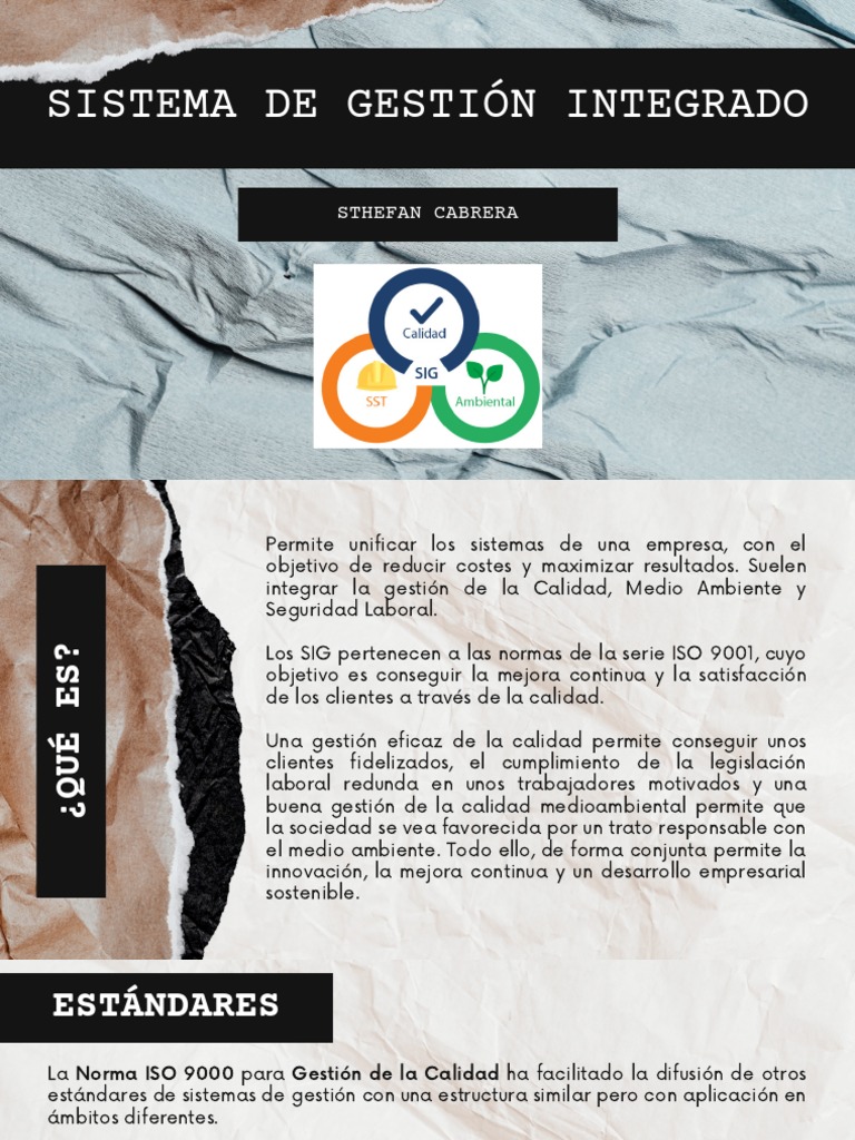 Sistema de Gestión Integrado | PDF | Economias | Business