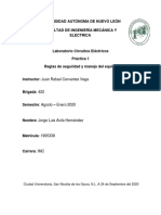 Circuitos Eléctricos: Práctica 1 de seguridad y mediciones básicas