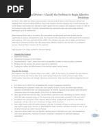 Executive Decision Making At General Motors General Motors Strategic Management