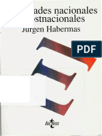 Identidades Nacionales y Postnacionales. J.habermas