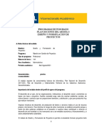 Plan Docente - Diseño y Formulacion de Proyectos