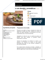 Aguacates Tibios Con Dorada y Aromáticas