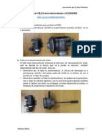 Notas Síntomas de Fallo de La Electroválvula