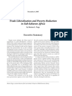 Trade Liberalization and Poverty Reduction in Sub-Saharan Africa, Cato Policy Analysis