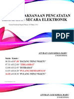 Teknis Pelaksanaan Pencatatan Kehadiran Secara Elektronik