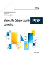 Watson, Big Data and Cognitive Computing: Arild Kristensen Nordic Sales Manager, Big Data Analytics TLF.: +47 90532591