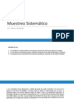 Muestreo sistemático: estimación y error de estimación