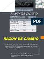 Razon de Cambio: Universidad Autónoma de Nuevo León Facultad de Ingenieria Mecanica Y Electrica