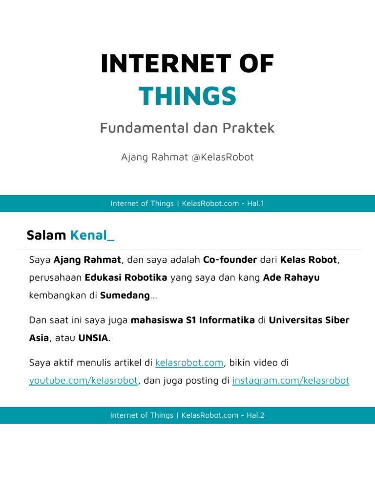 Panduan Dasar Internet of Things | PDF | Komputer