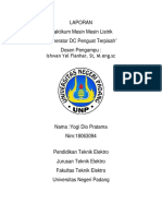 Laporan Pendahuluan Generator DC Penguat Terpisah-Dikonversi