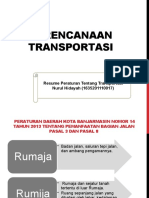 Perencanaan Transportasi PPT Resume