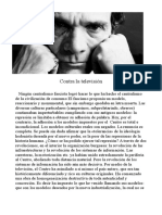 Pier Paolo Pasolini - Contra La Televisión