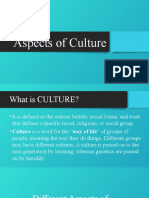 Aspects of Culture