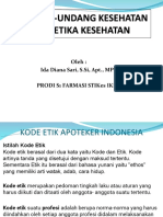 UUK Etika Kesehatan - Materi 1-3