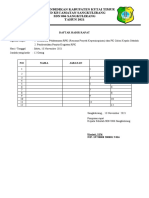 Daftar Hadir Rapat Guru